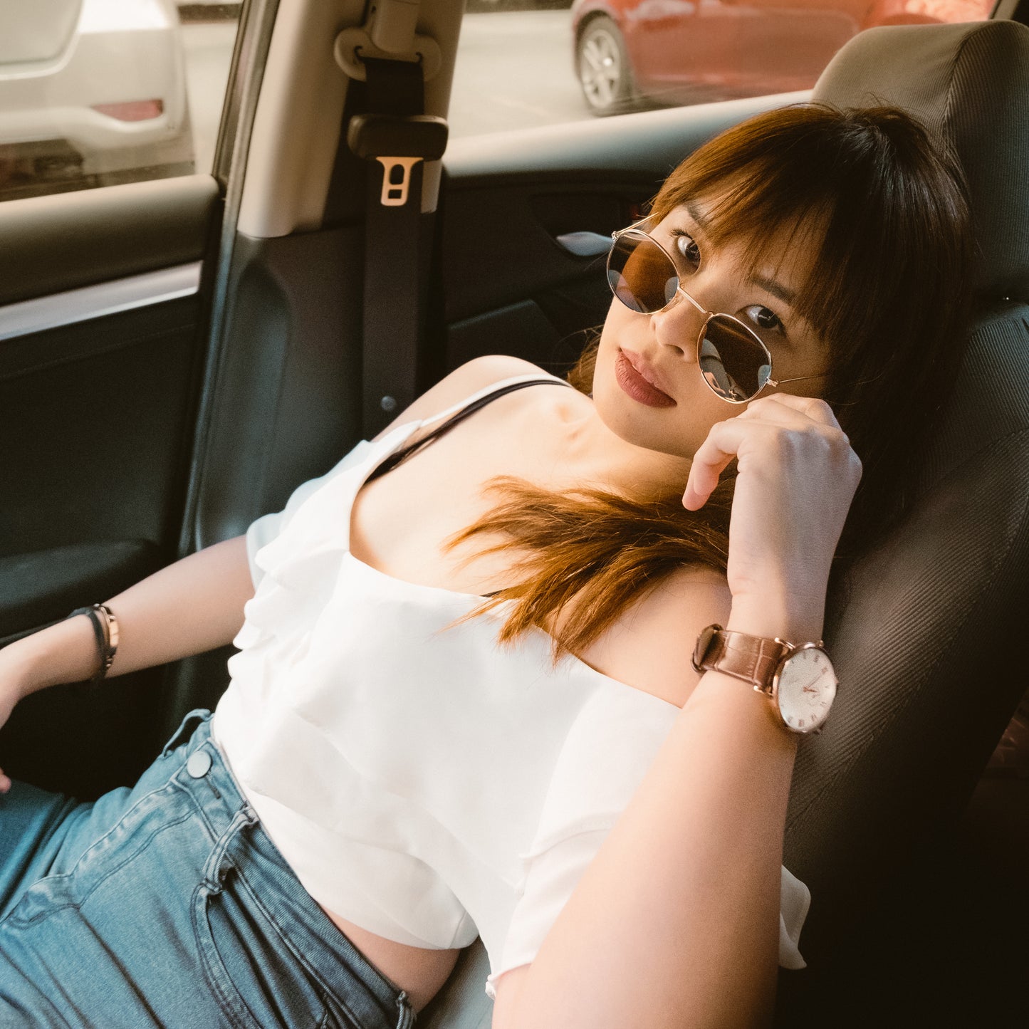 Basilio Eyewear in Gold Mirror